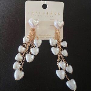 ⚡3 for $15 Heart Dangle Earrings NWOT